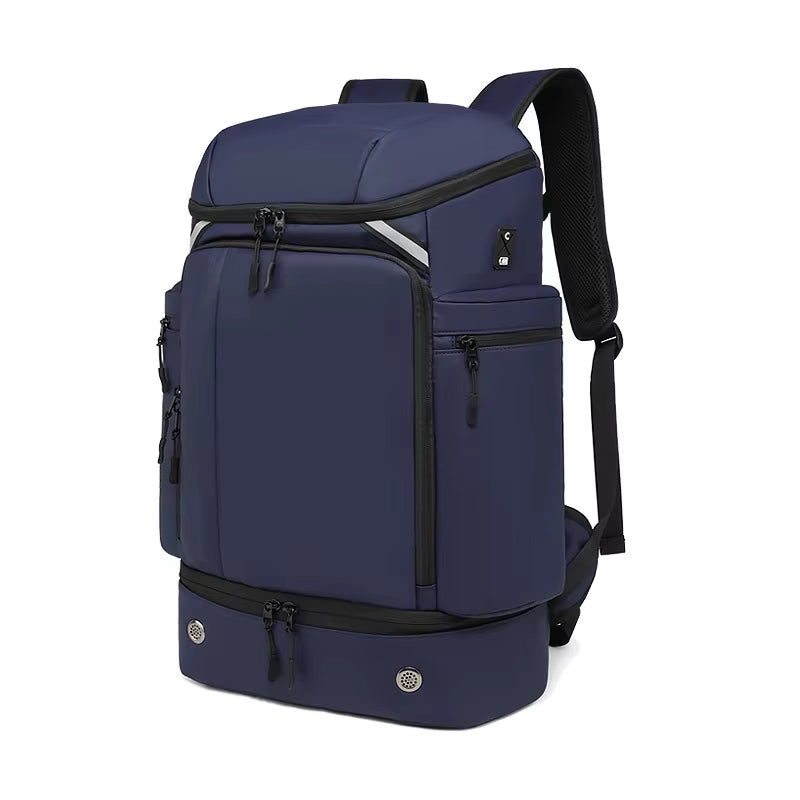 New Large Capacity Backpack for Sports Travel, Dry and Wet Separation, Lightweight Multi Pocket Backpack for Business Trips, Com