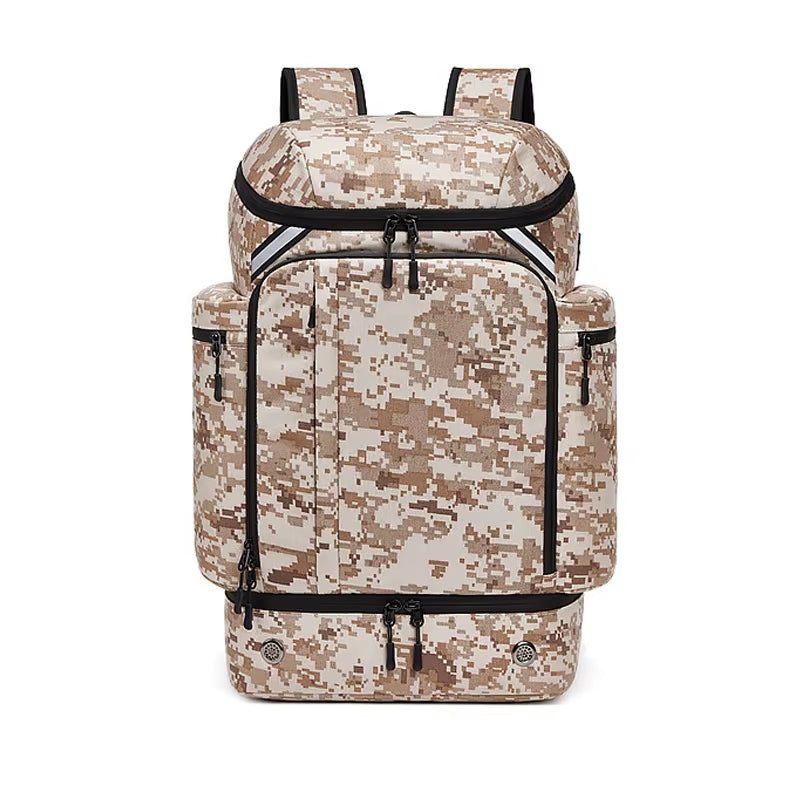 New Large Capacity Backpack for Sports Travel, Dry and Wet Separation, Lightweight Multi Pocket Backpack for Business Trips, Com