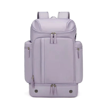 New Large Capacity Backpack for Sports Travel, Dry and Wet Separation, Lightweight Multi Pocket Backpack for Business Trips, Com
